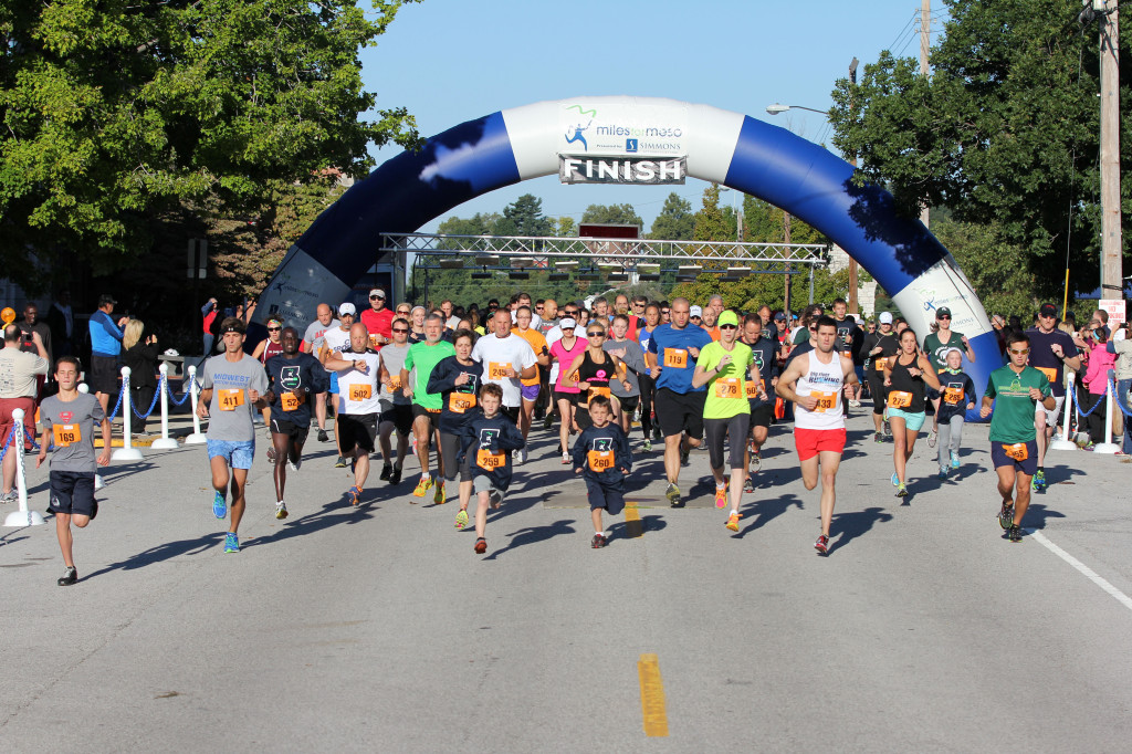 More than 800 people participated in the 2013 Miles for Meso 5K Race & 2K Fun Run/Walk.