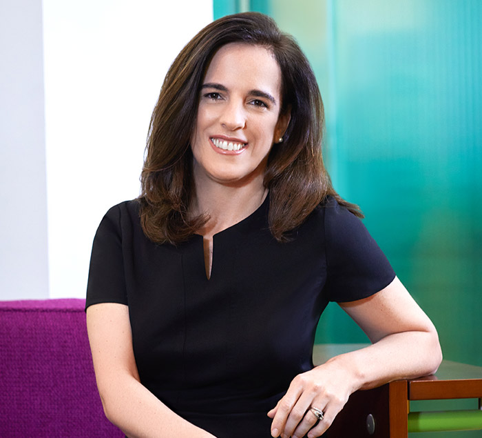 Partner Ellyn Hurd sitting in her office