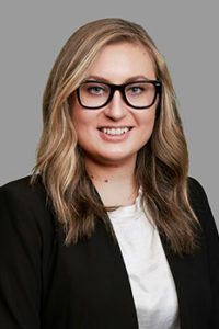 Simmons Hanly Conroy Attorney Jenny Paulson in glasses