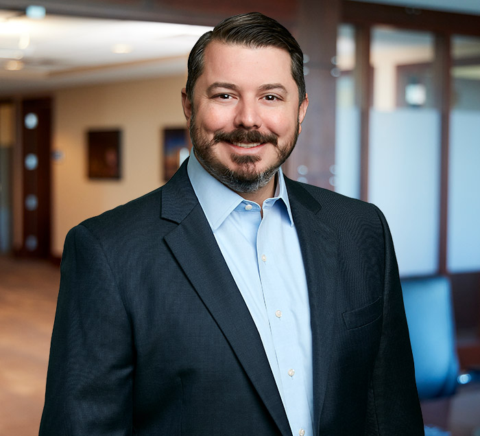 Color portrait of Partner Paul Dix in the Office Environment