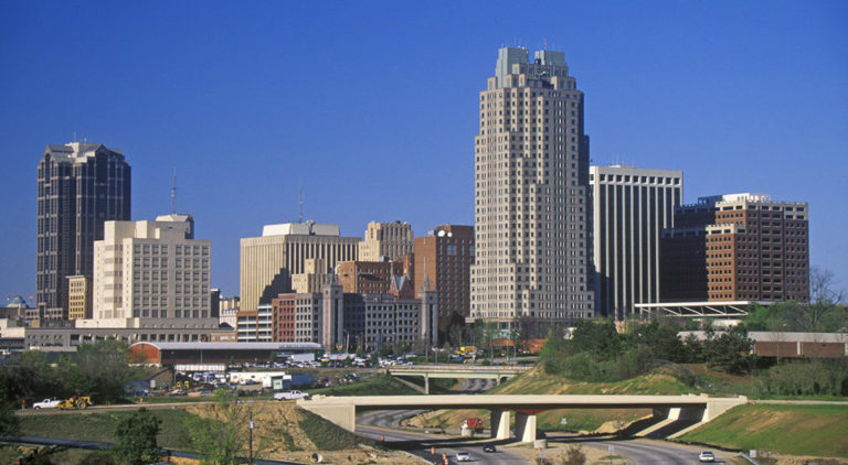 City buildings in North Carolina