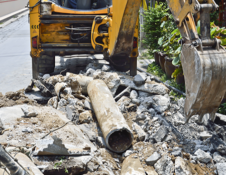 Common Pipe Fitting Work Sites with Asbestos background image