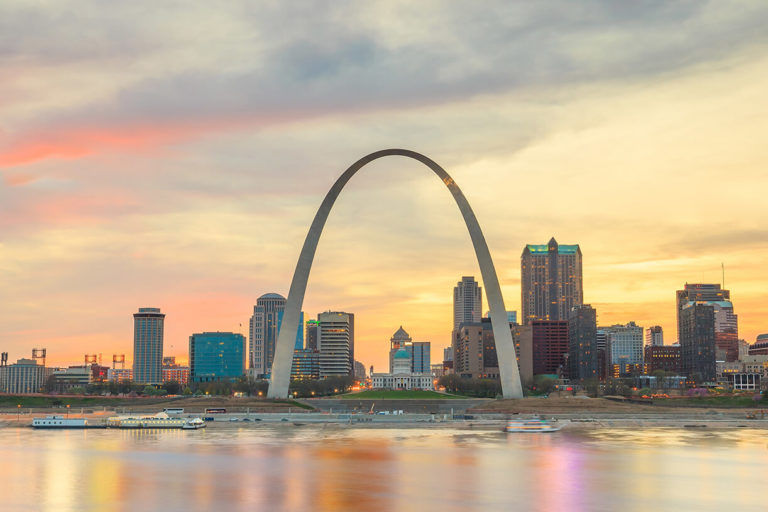 The gateway arch in Missouri