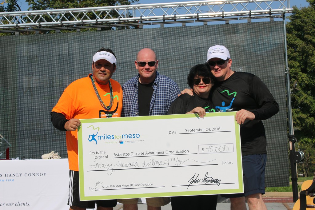 Alton Miles for Meso Raises 40,000 for Asbestos Charity Simmons