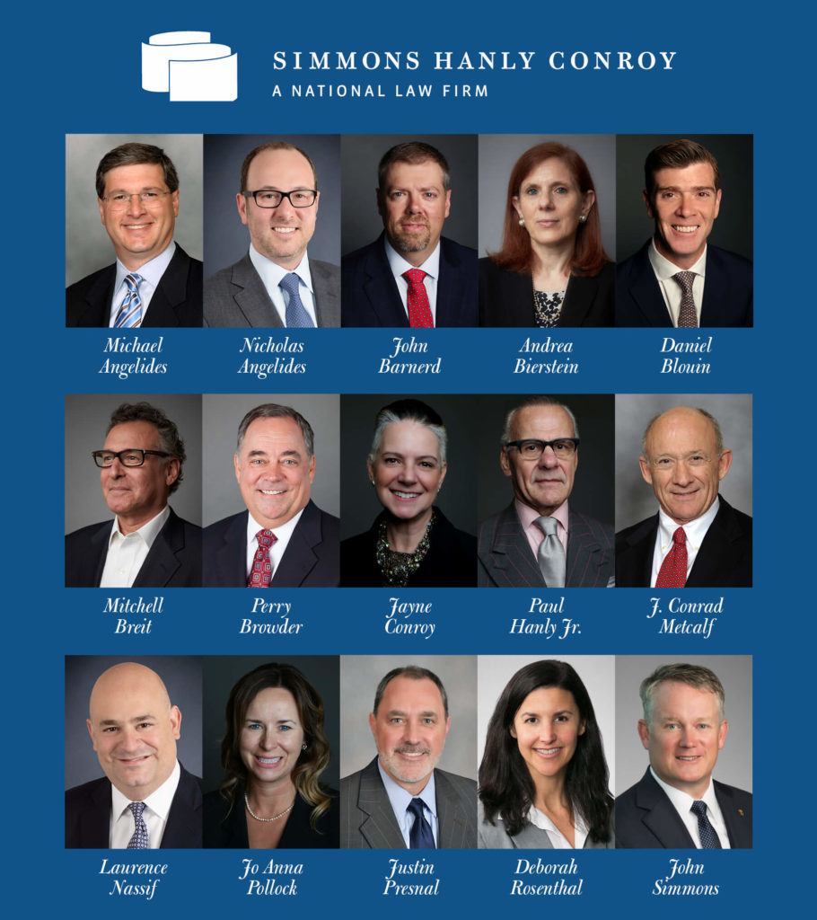 Simmons Hanly Conroy Best Lawyers 2019