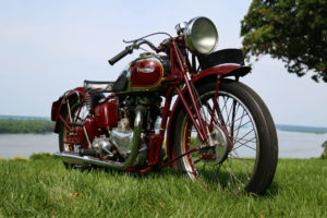 Red motorcycle