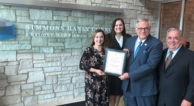 Simmons Hanly Conroy Receives ISBA Pro Bono Service Award