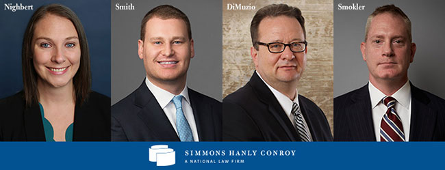 Simmons Hanly Conroy Promotes Four Attorneys to Partner