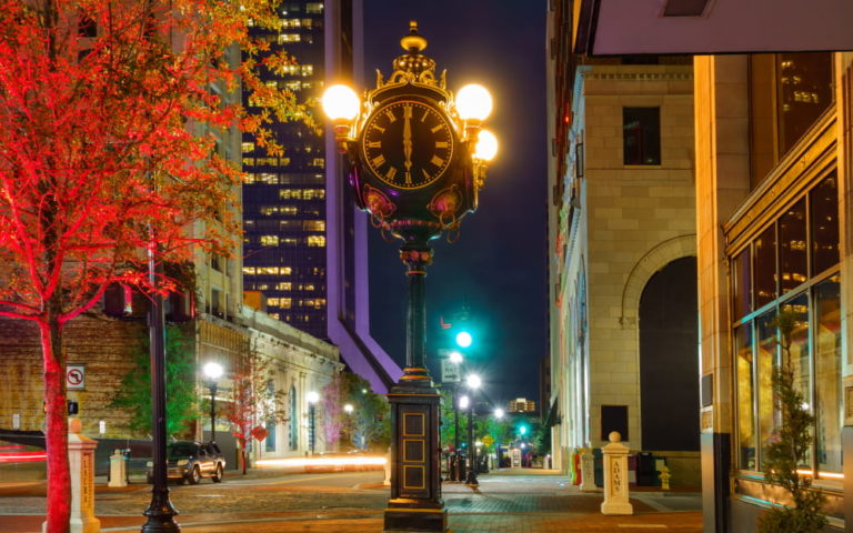 Laura Street Clock in Jacksonville, Florida