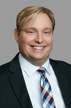 Color portrait of Associate Attorney Kyle Tate