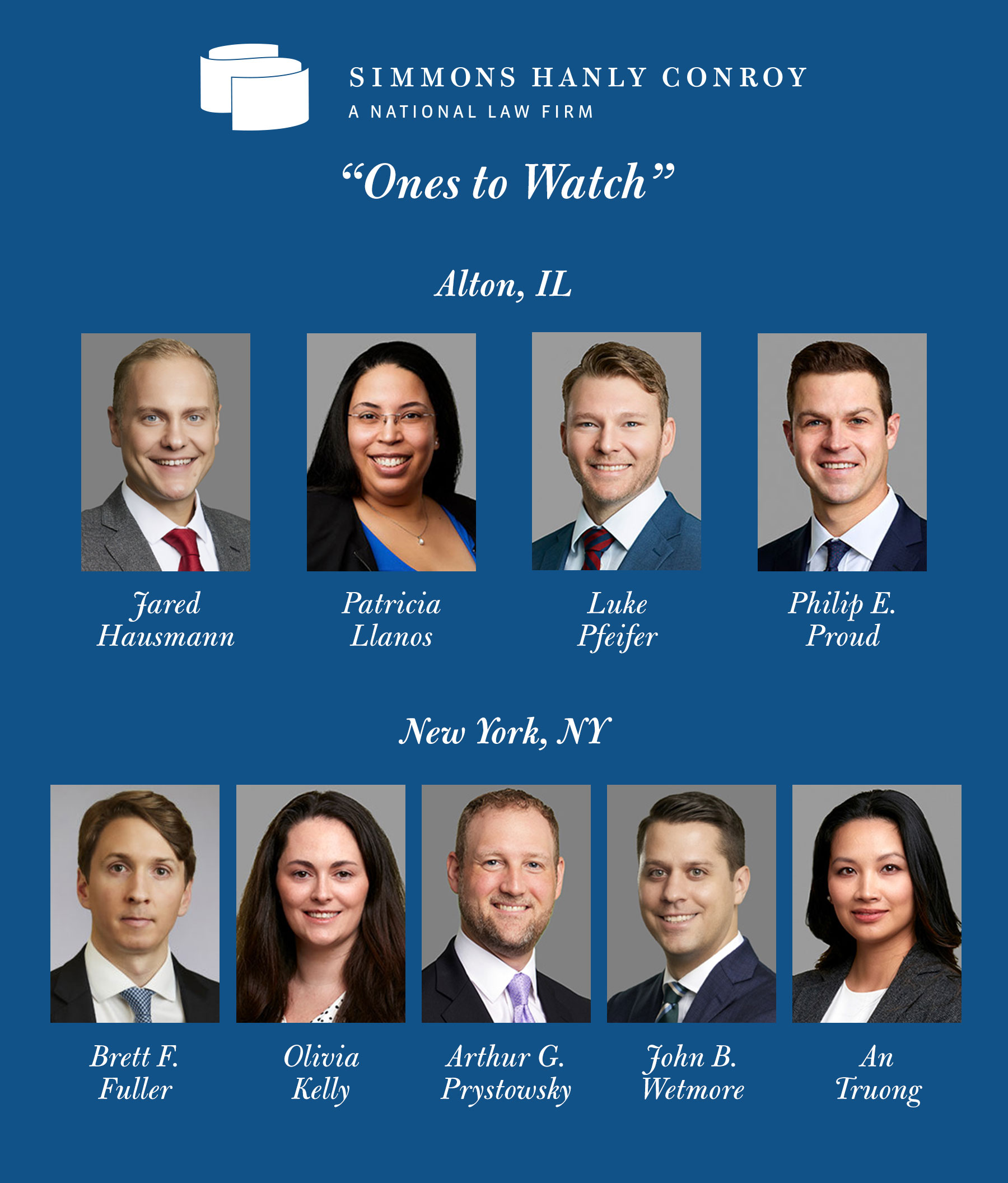 2023 Best Lawyers Ones to Watch Award Winners at SHC