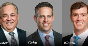 Simmons Hanly Conroy Shareholders Perry Browder, Randy Cohn and Daniel Blouin