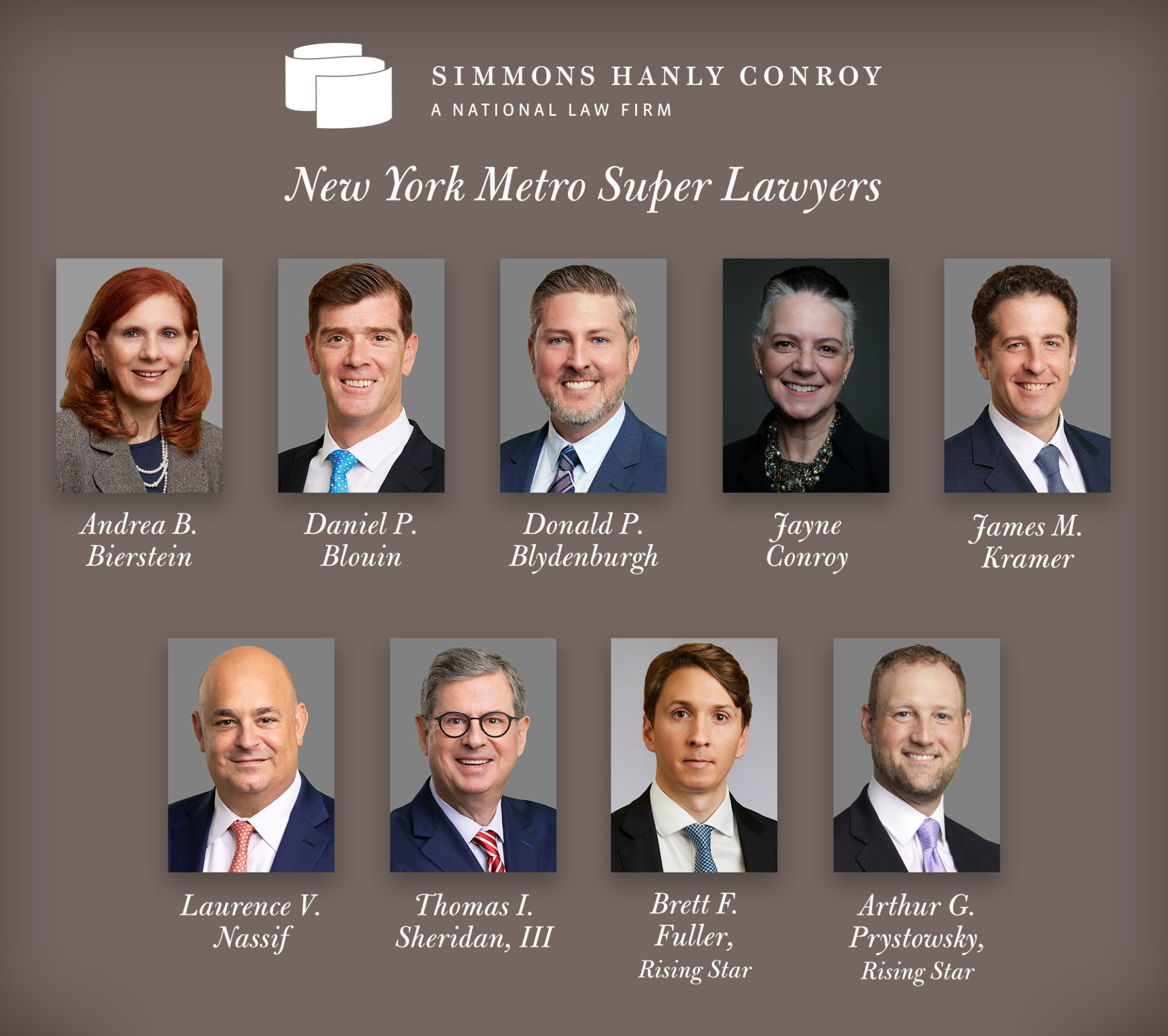 2022 Firm NY Super Lawyer & Rising Star Winners