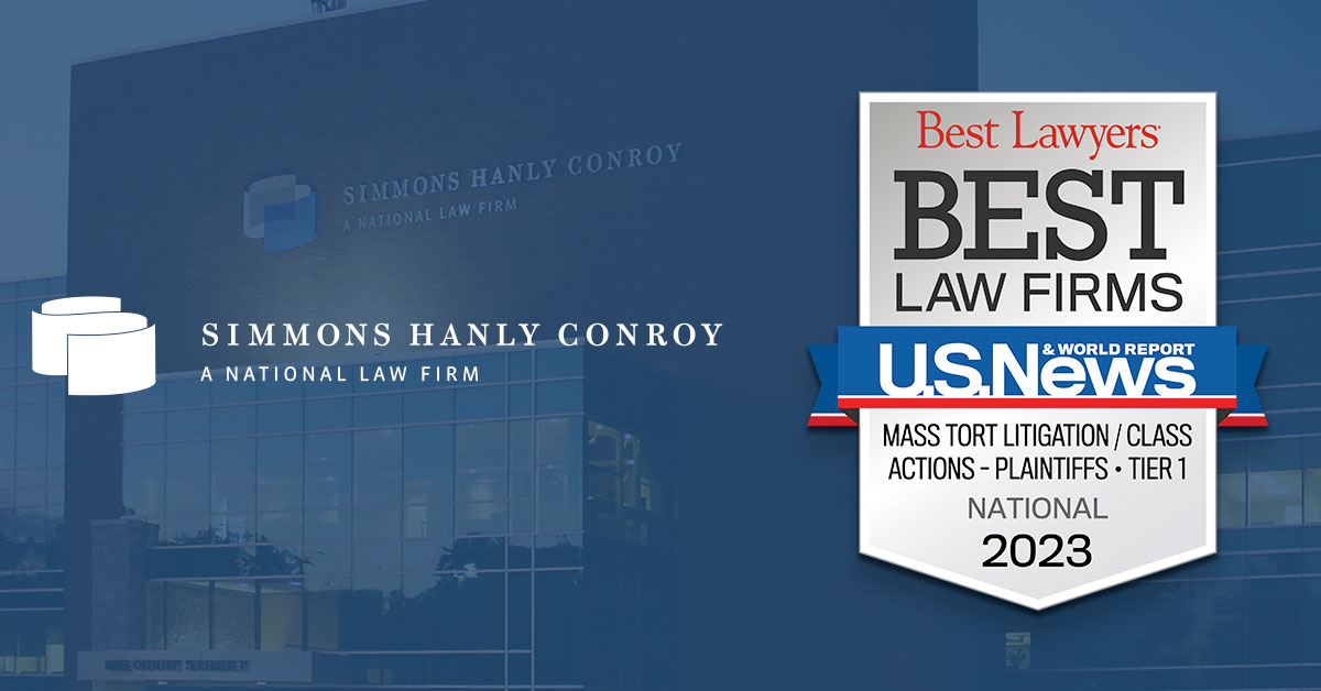 Simmons Hanly Conroy Multiple Top Rankings from 2023 U.S. News – Best Lawyers 'Best Law Firms' - Simmons Hanly Conroy