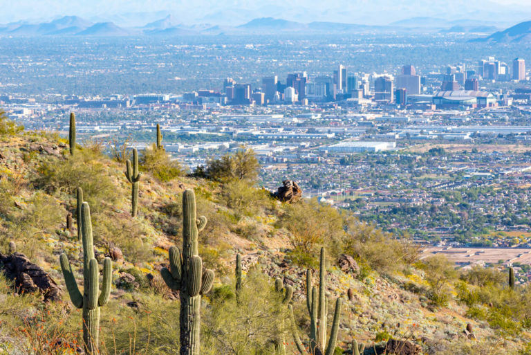 Phoenix, Arizona from a distance