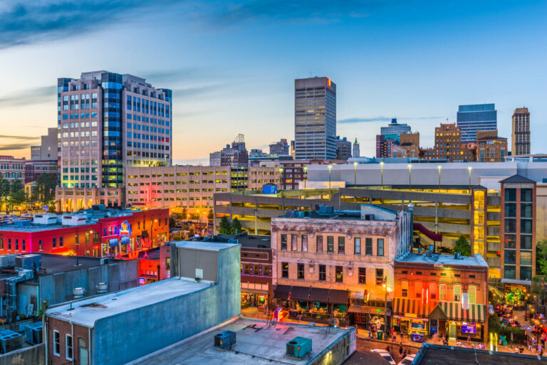 Beautiful downtown Memphis, TN