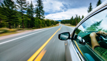 Tesla on the road