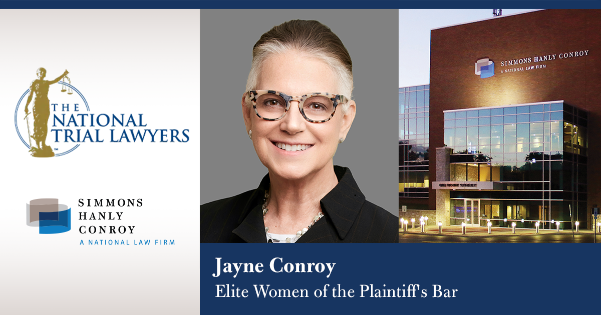 Jayne Conroy, Elite Women of the Plaintiff's Bar