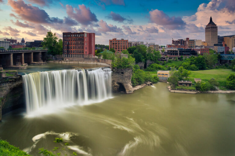 A waterfall in Rochester, New York