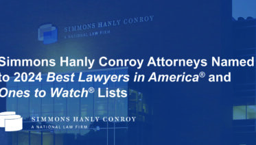Simmons Hanly Conroy attorneys name Best Lawyers in America 2024