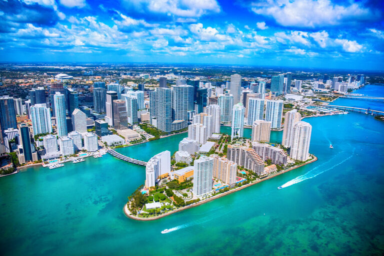 Bird's-eye view of Miami, Florida