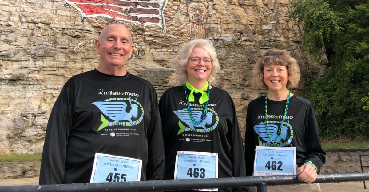 Burlene's family at Miles for Meso