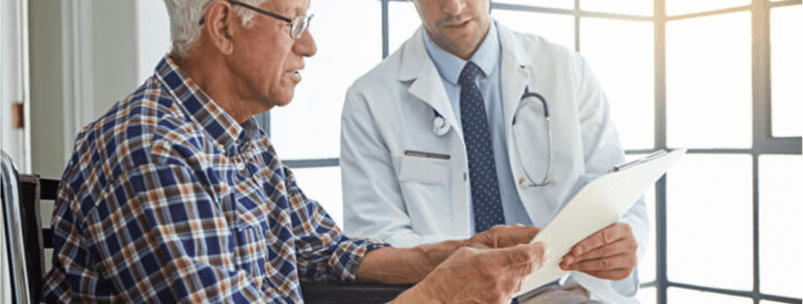 Doctor meets with a patient