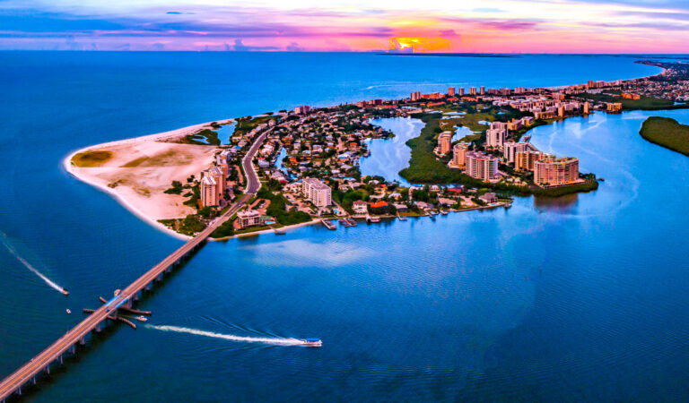 Bird's-eye view of Fort Myers, FL