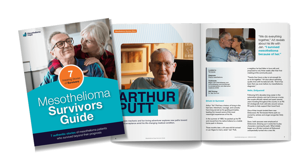 Get Your Free Mesothelioma Survivors Guide background image