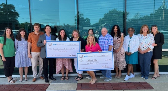 SHC Foundation Golf Tournament presents the donation check