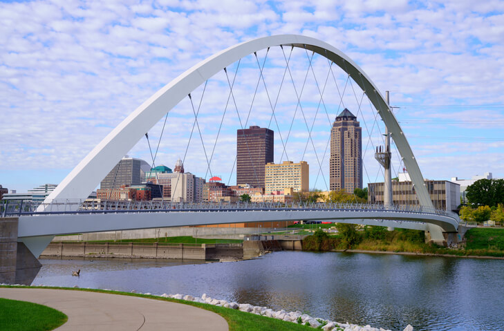 Bridge in Des Moines, Iowa