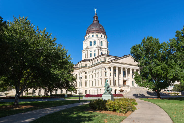 Capitol building in Topeka, Kansas