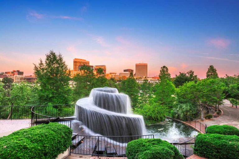 A water fountain in Columbia, South Carolina