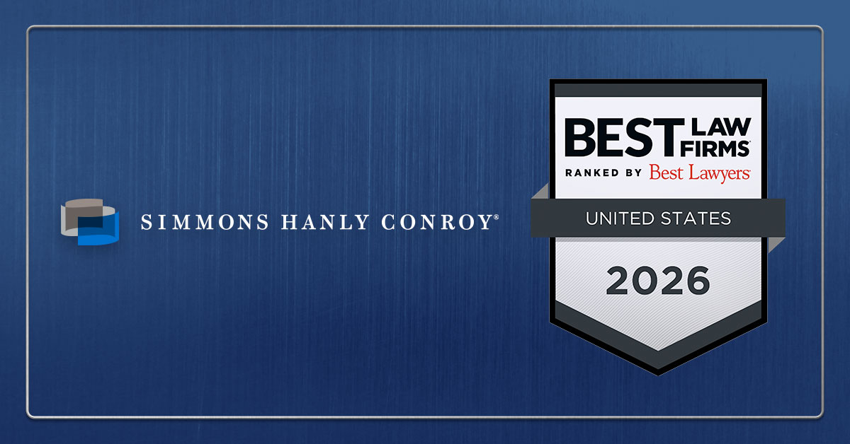 Simmons Hanly Conroy named Best Law Firm 2026