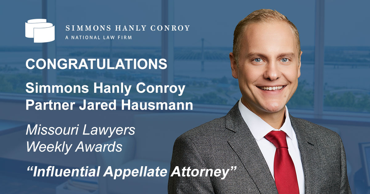 Simmons Hanly Conroy Attorney Named Influential Appellate Attorney 2026