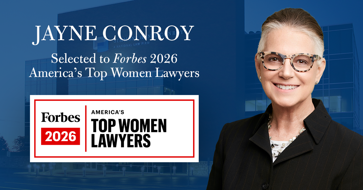 Simmons Hanly Conroy Named Partner Jayne Conroy Named to Forbes' Top Women Lawyers List 2026