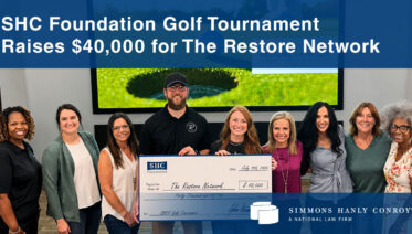 SHC Golf Tournament Check Being Presented (July 2026)