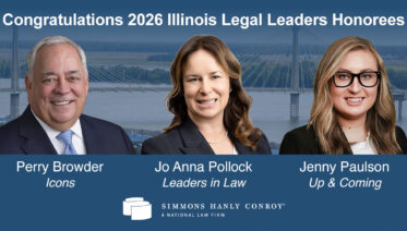3 Simmons Hanly Conroy Attorneys Named 2026 Illinois Legal Leaders